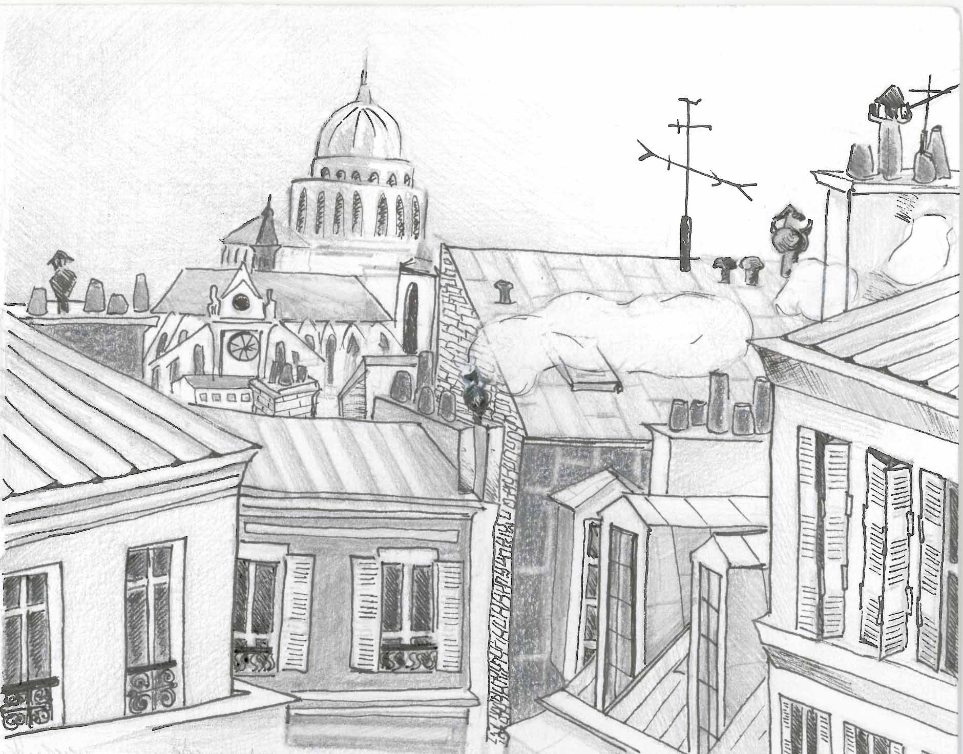 Paris roofs