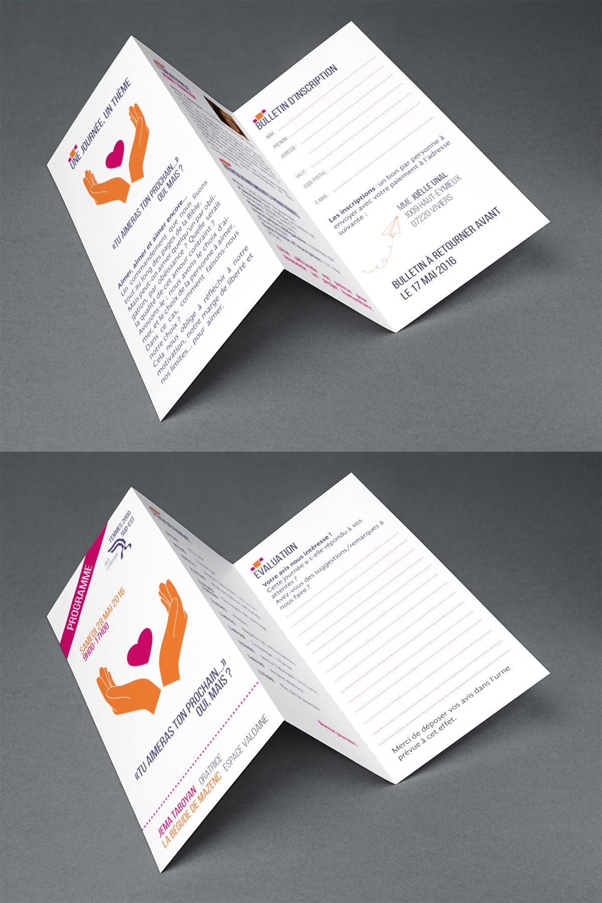 Création Flyer & programme // Association Femmes 2000 Sud-Est