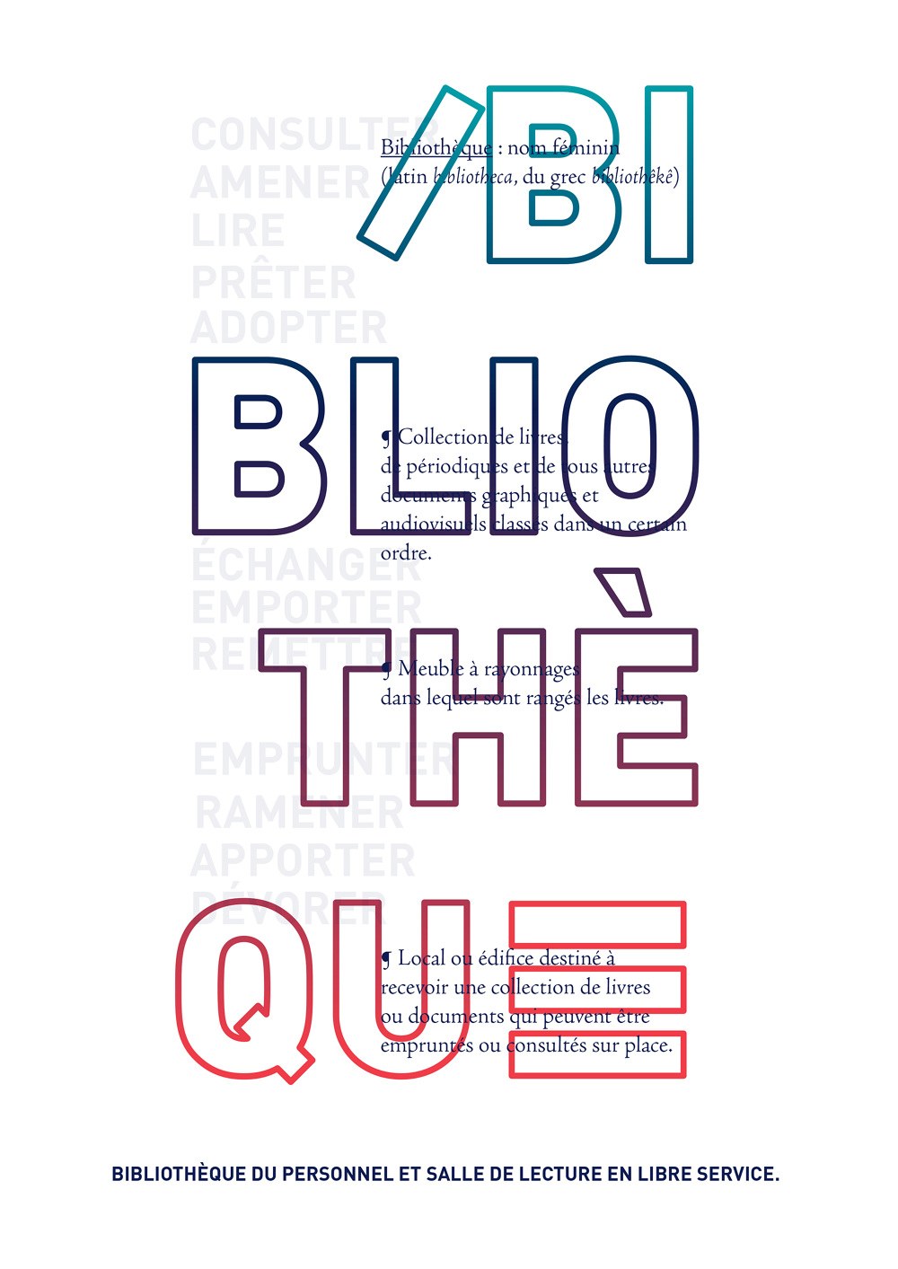 Affiche - Bibliothèque du personnel - DRAC PACA