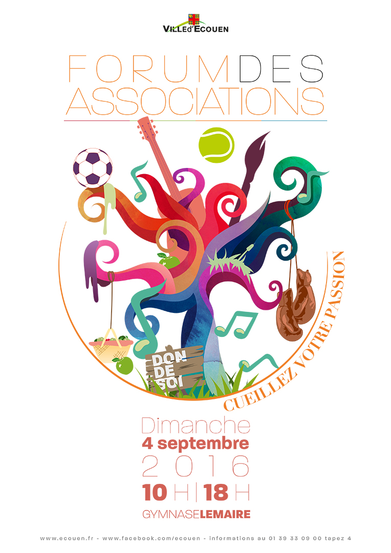 Affiche pour le forum des associations 2016