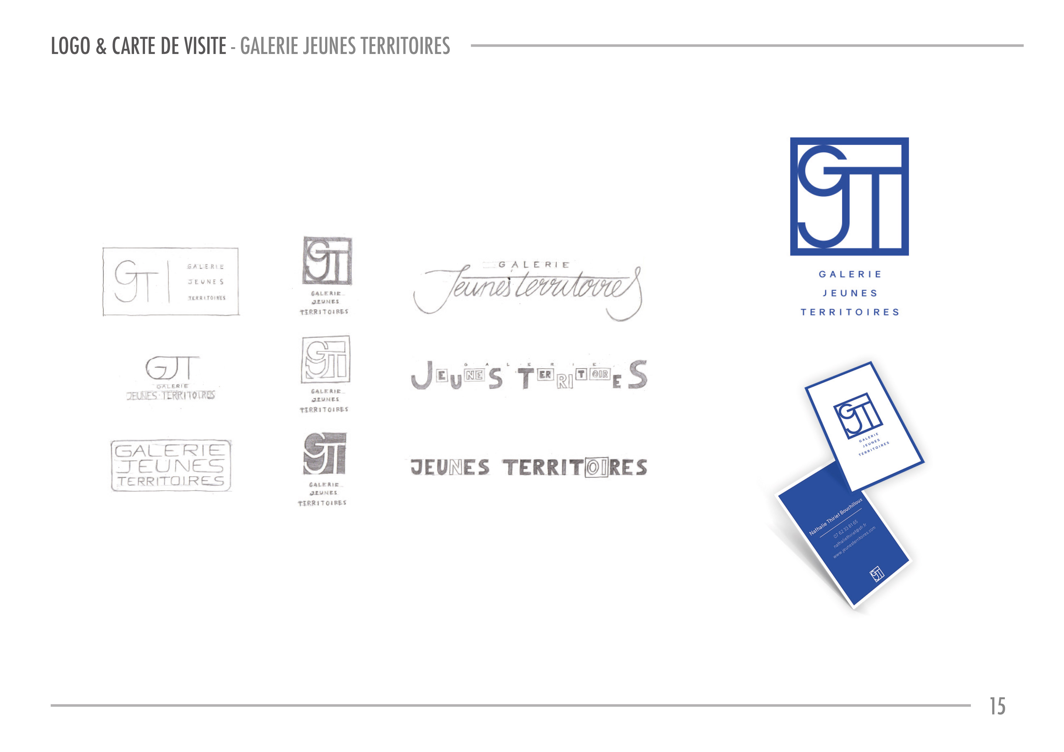 Logo & Carte de visite - Galerie Jeunes Territoires