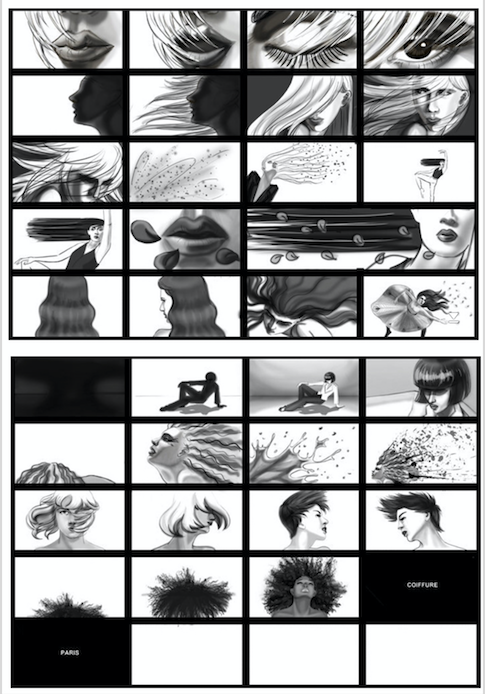 Commercial storyboard