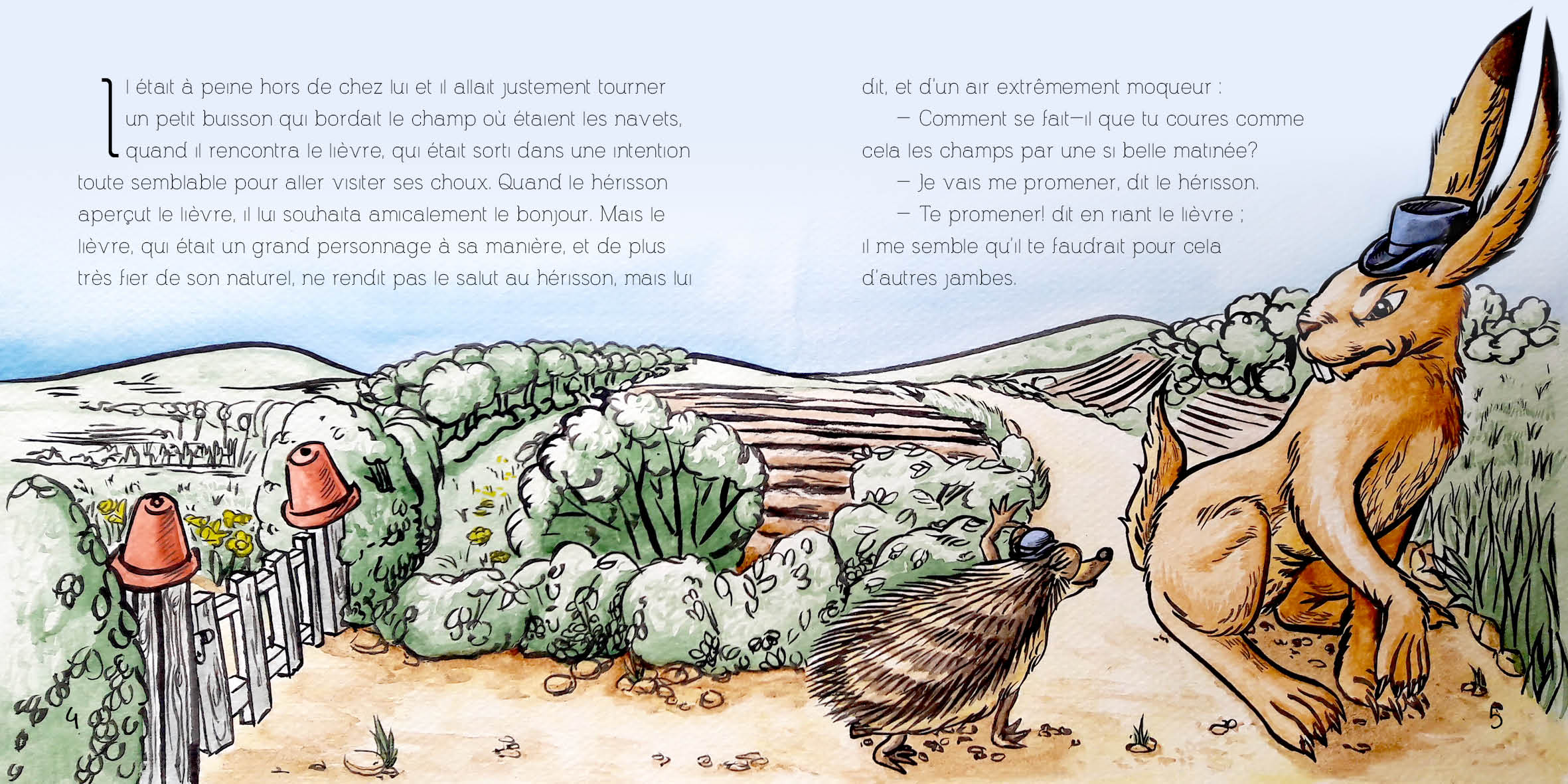 Le lièvre et le hérisson
