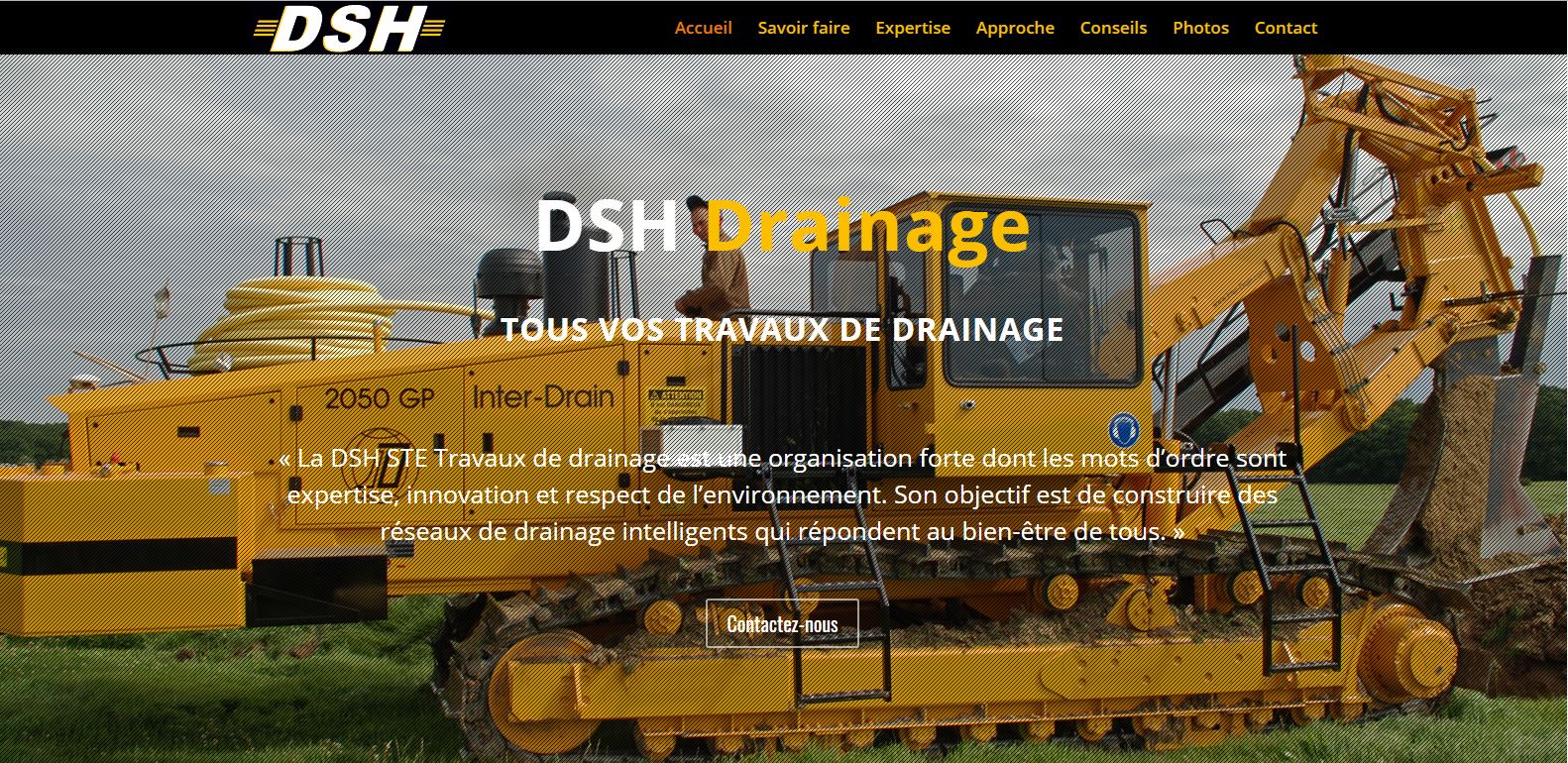 Site internet Worpress DSH Drainage