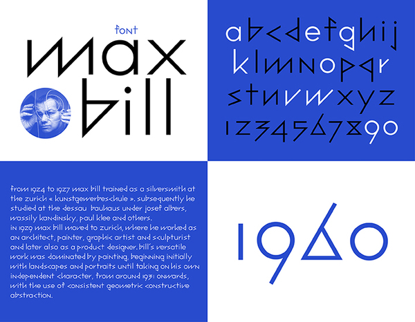 Typographie Max Bill