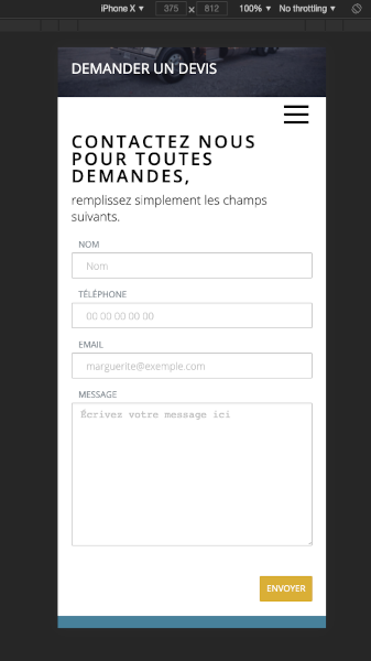 Responsive Design / Dmnagement Dbarras Transport Franais