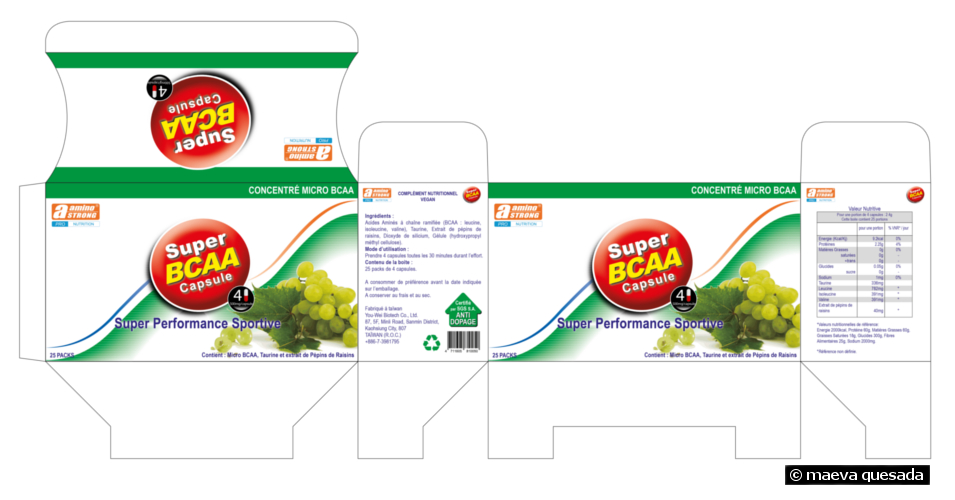 Packaging pour un complément nutritif