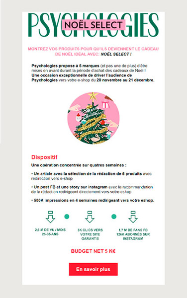 Emailing Noël Select