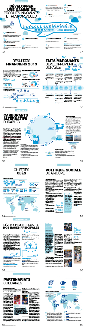 Inforgaphies du rapport annuel Air France