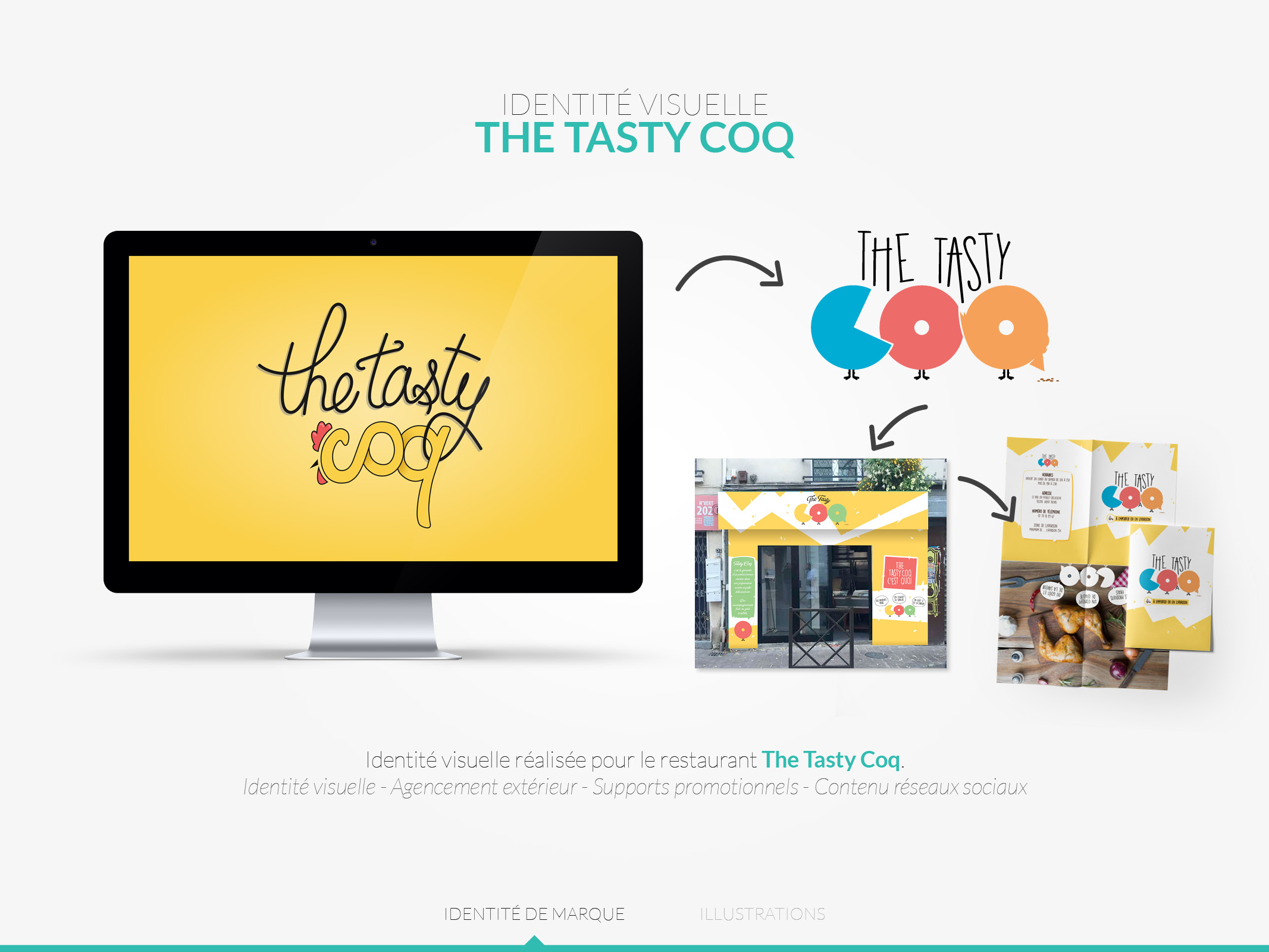 Identité Visuelle The Tasty Coq