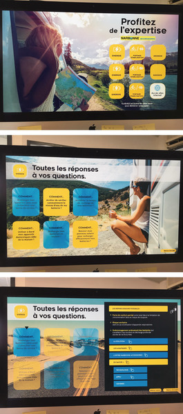 Design de l'interface d'une borne intéractive tactile, UI/UX