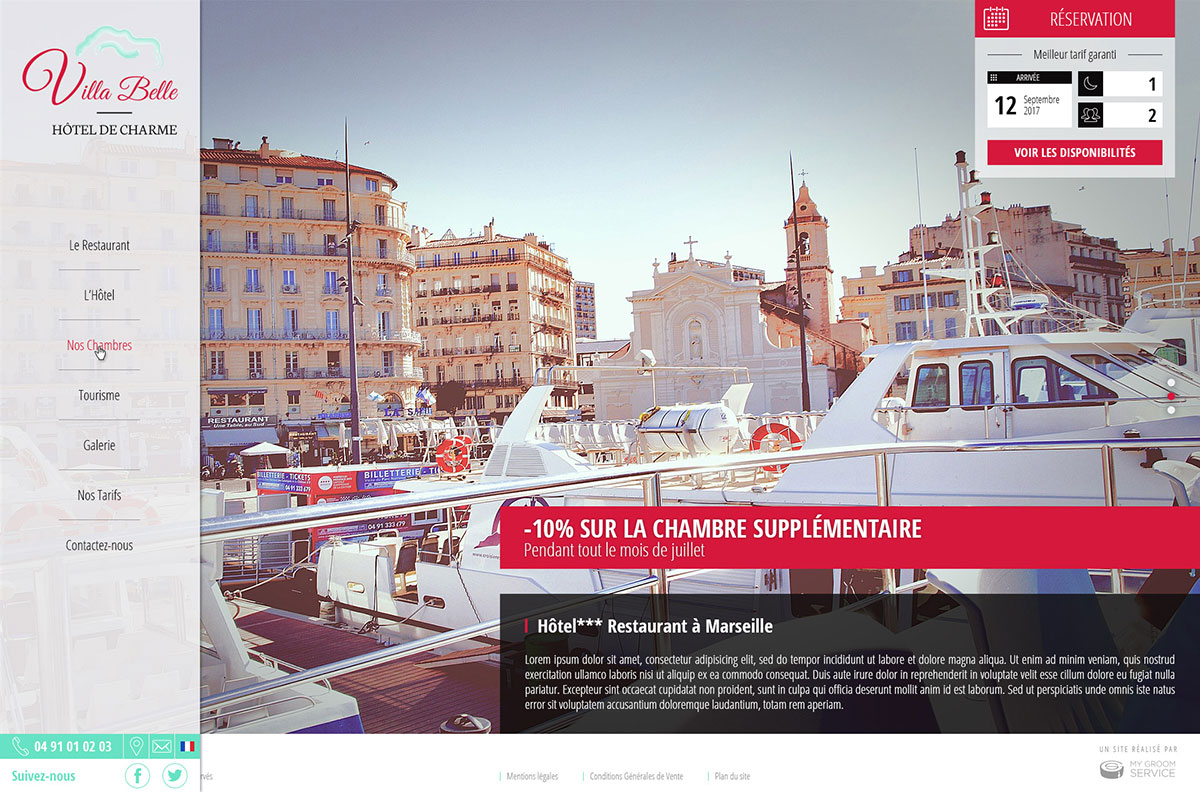 Design modèle de site