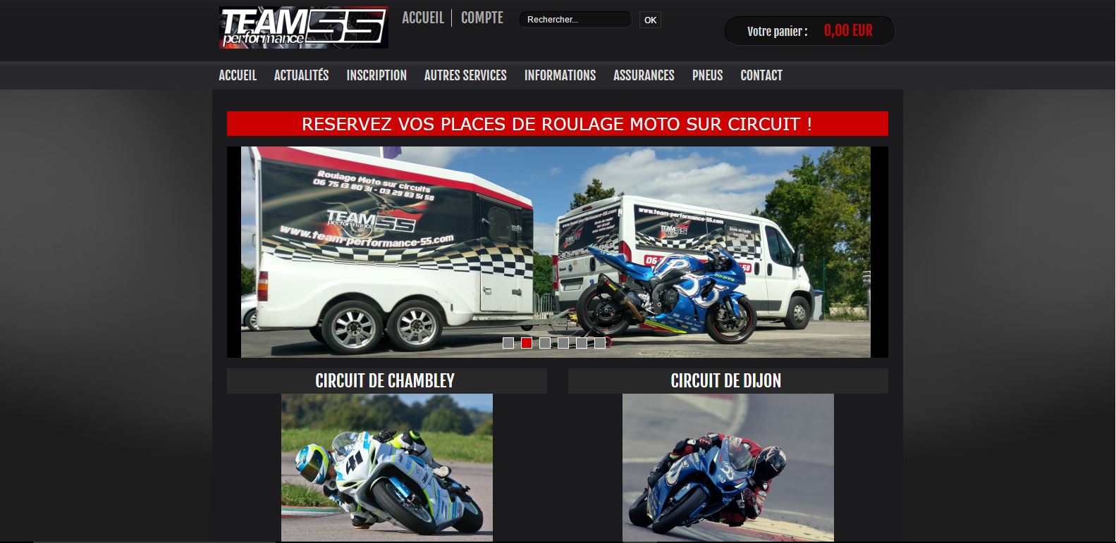 Site e-Commerce Oxatis Teamperformance 55