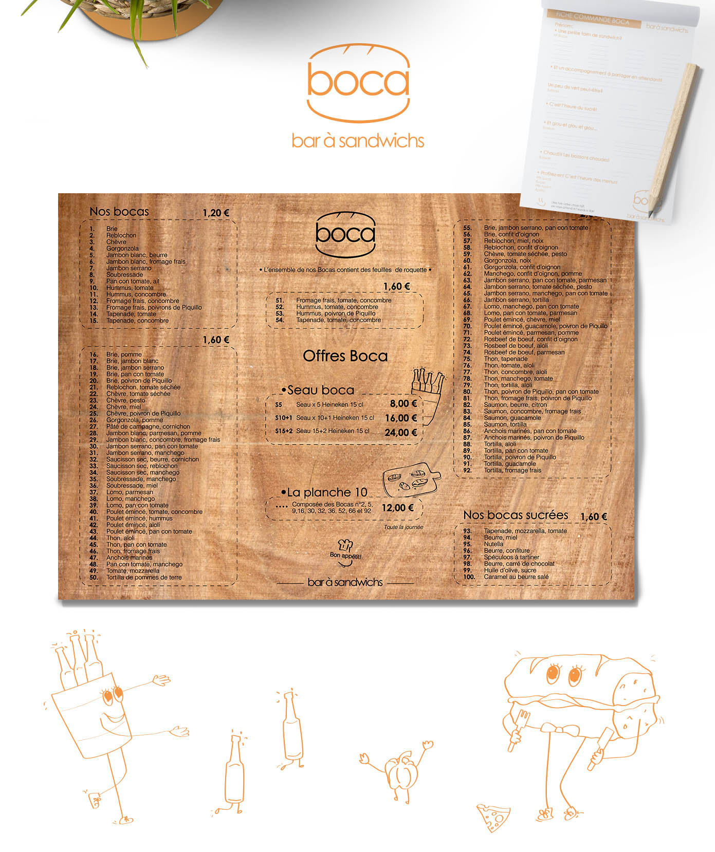 Identit Corporate BOCA - Bar  sanwichs