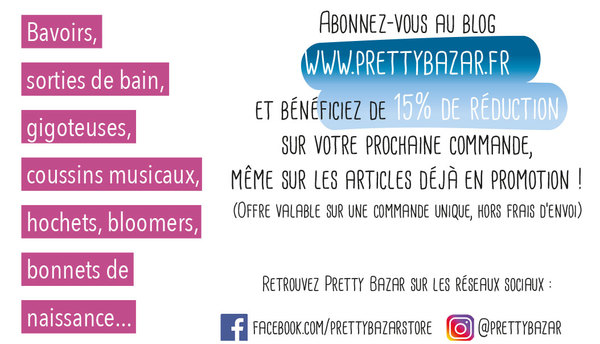 Carte de visite pour créateur d'accessoires faits-main pour bébé