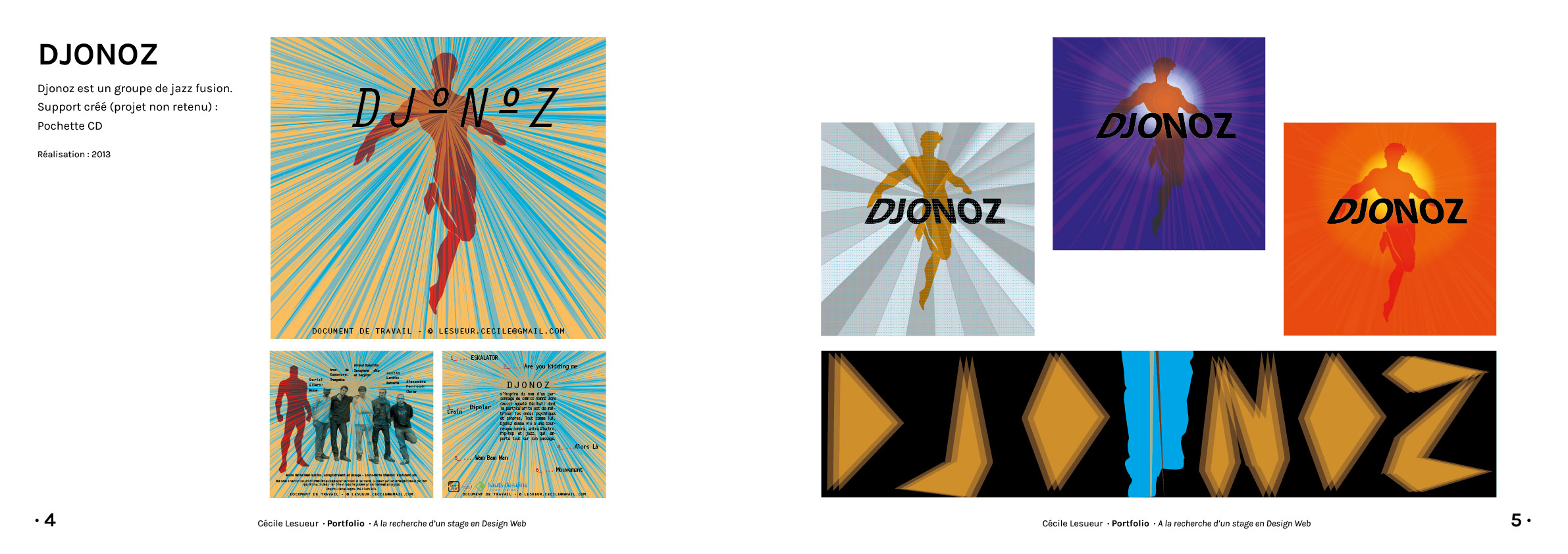 Portfolio Cécile Lesueur - Graphisme - Pochette Album