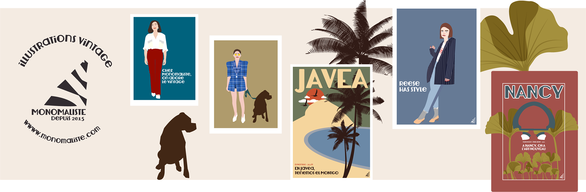 Création de la marque d'illustrations Monomaliste