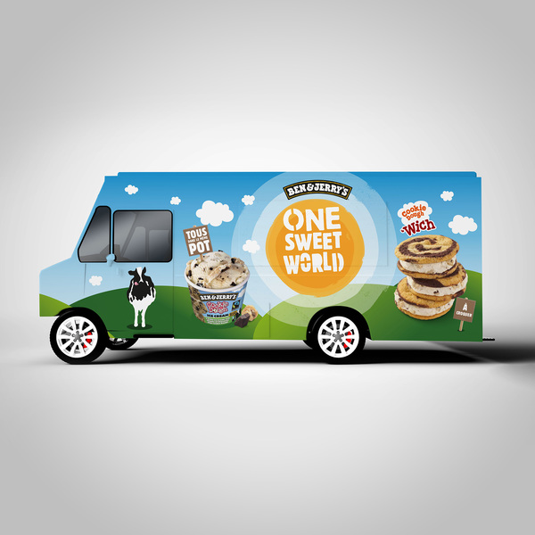 Habillage Foodtruck Ben&Jerry's