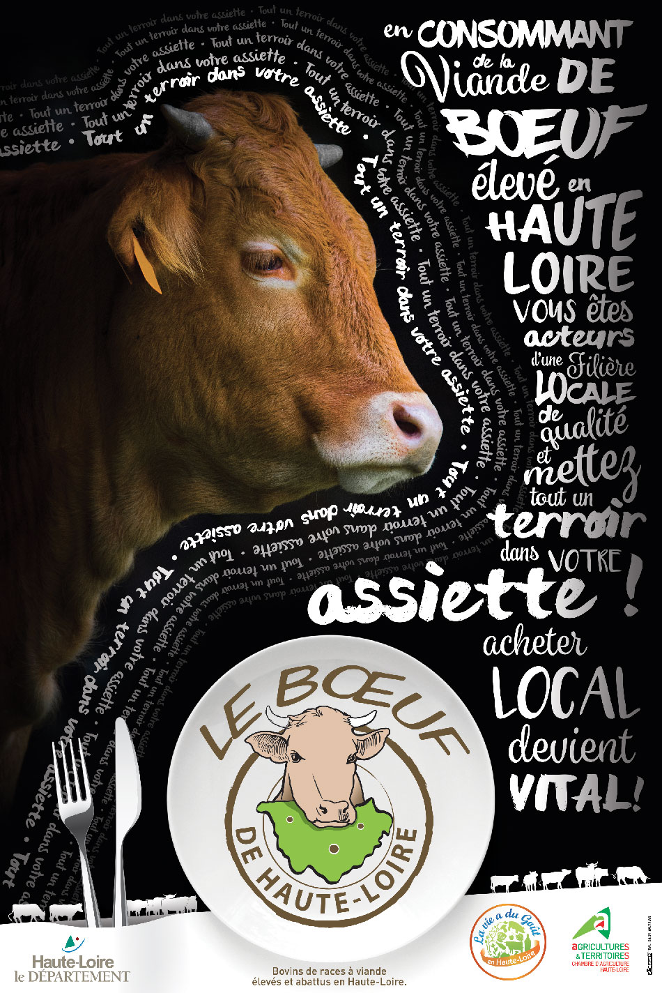 Affiche promotion filière bovine 43