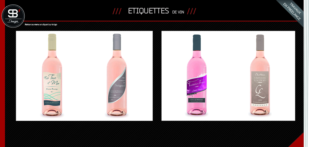 Cration d'tiquettes de vin