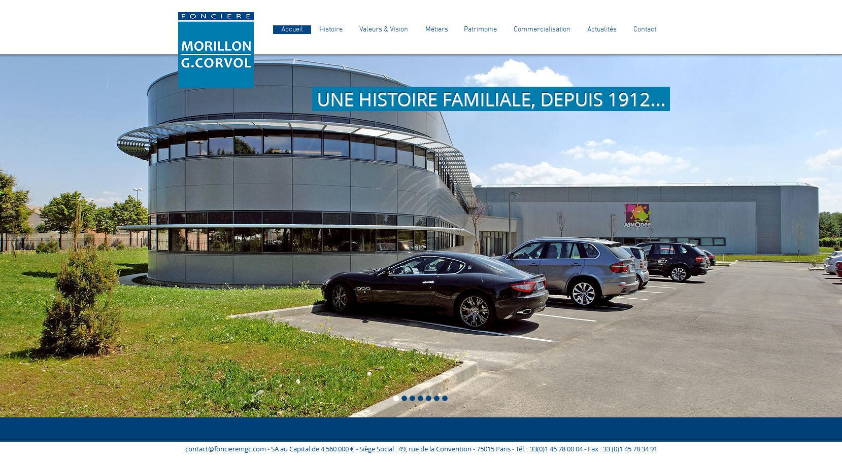 Foncière Morillon G. Corvol - site internet