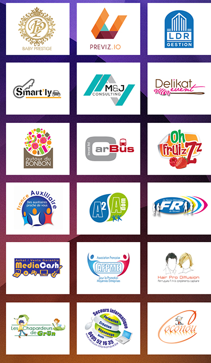 exemples de mes créations de logos