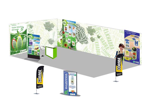 Aménagement stand Foire Agriculture Tunis
