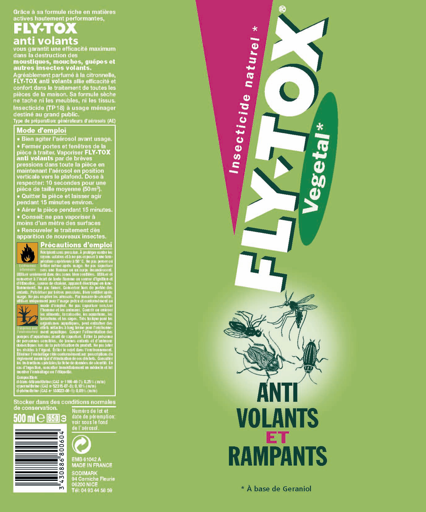 Aérosol Fly-Tox végétal