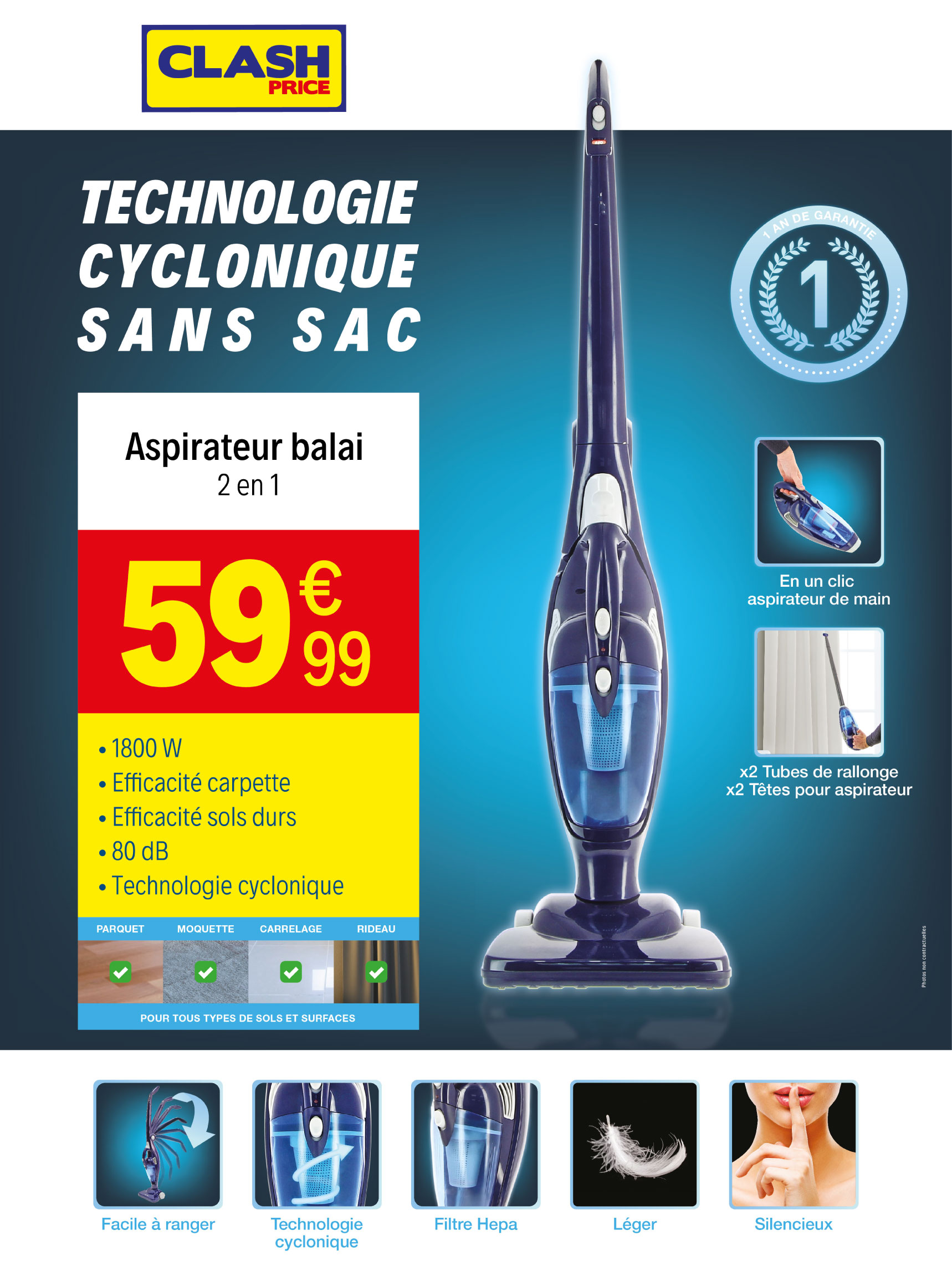 Affiche Promo pour les magasins Clash Price