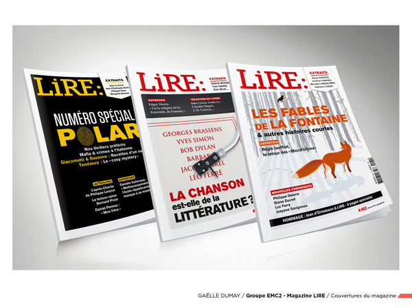 Groupe EMC2 - Magazine LiRE / Couvertures du magazine