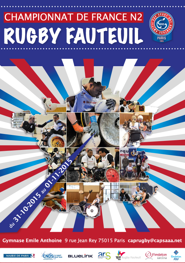 Affiche Rugby fauteuil