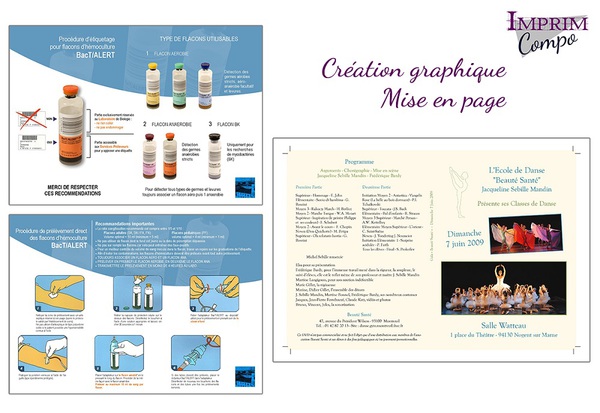 Création Mise en page Plaquette médicale Pochette dvd