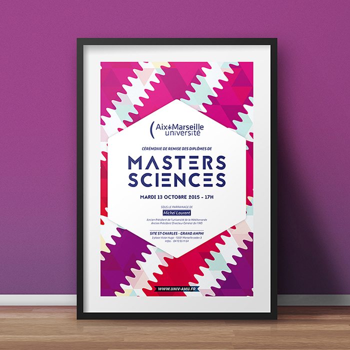 Affiche cérémonie de remise de diplômes