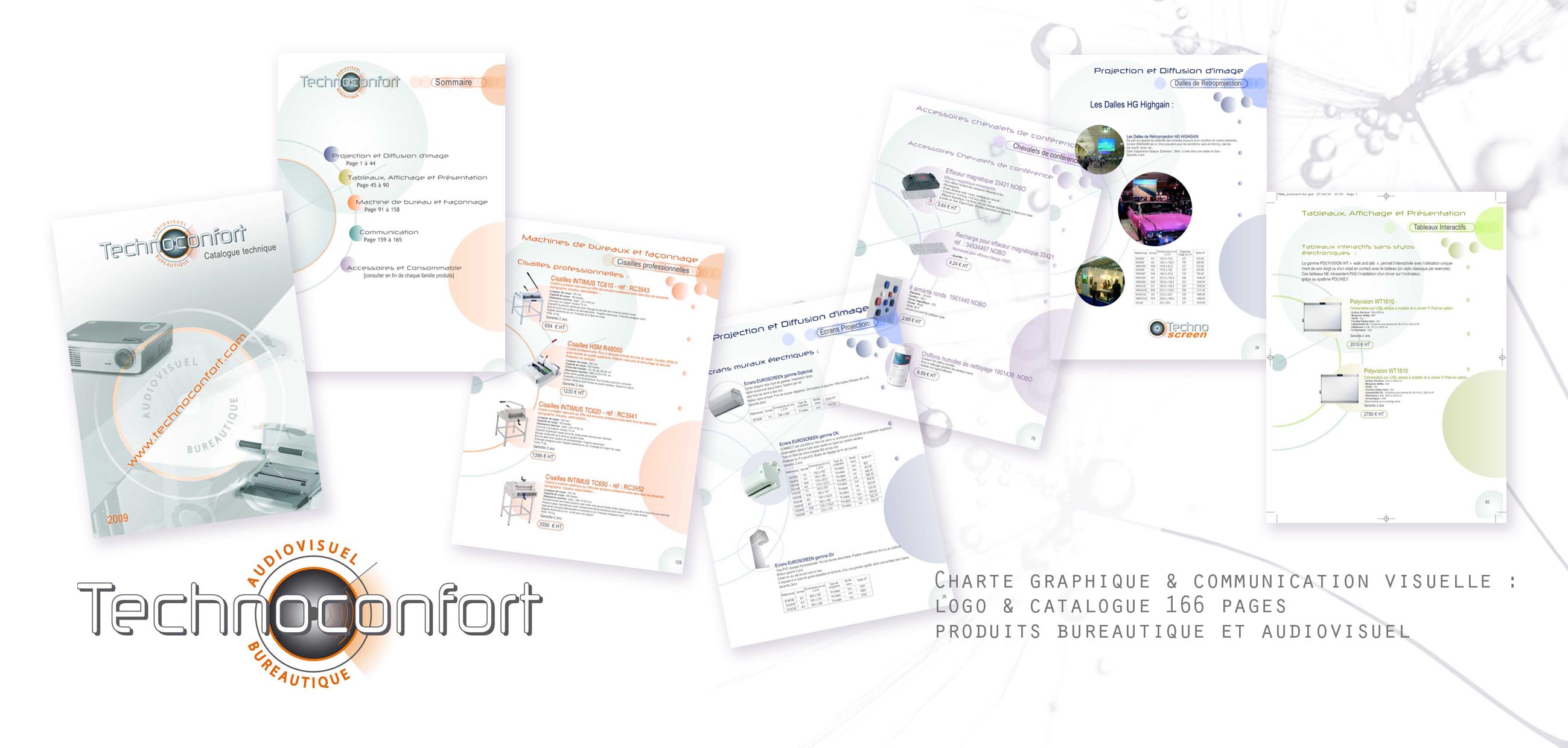 Identité visuelle et creation / mise en page Catalogue Produits Audiovisuels & B