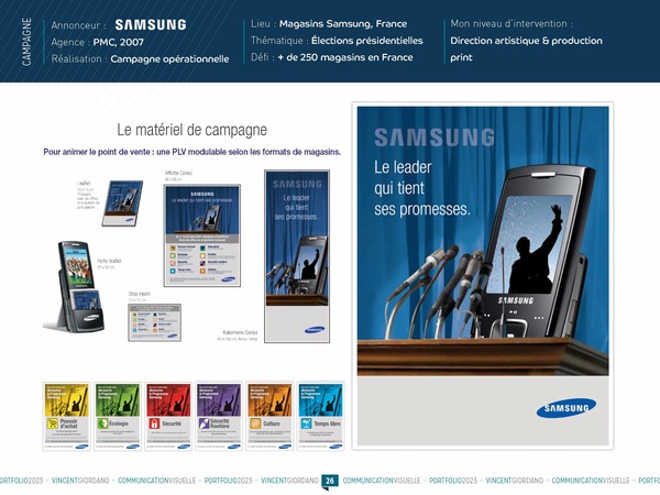 Direction artistique d'une opération de promotion des ventes dans la téléphonie