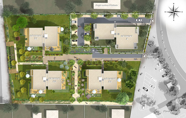 Plan de masse_Opération immobilière_2D