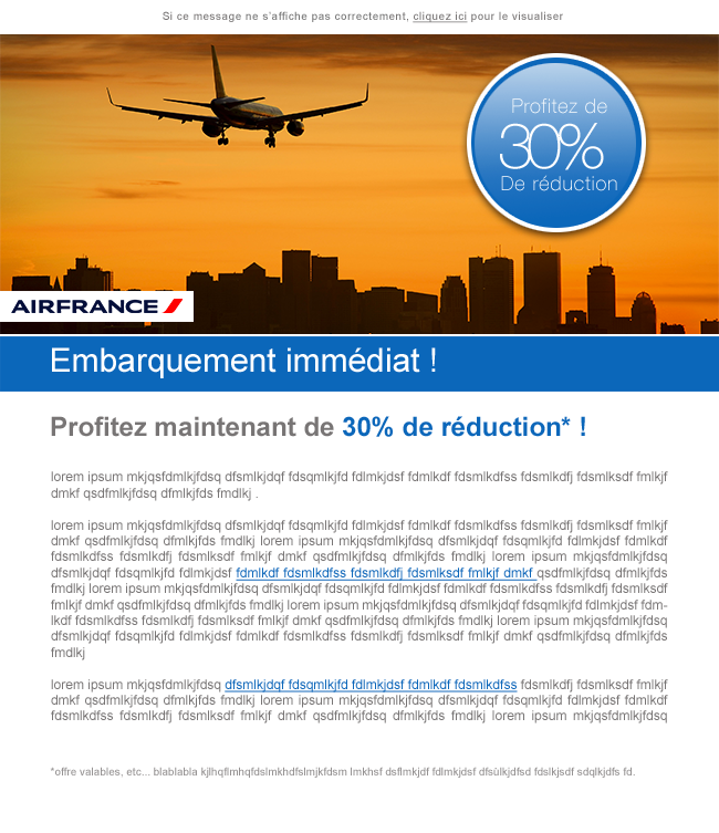 emailing Air france 