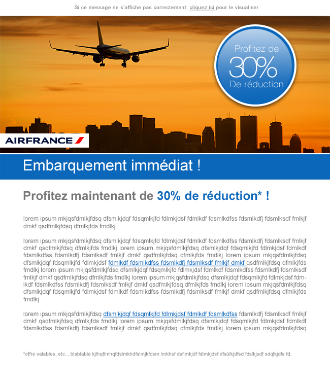 emailing Air france