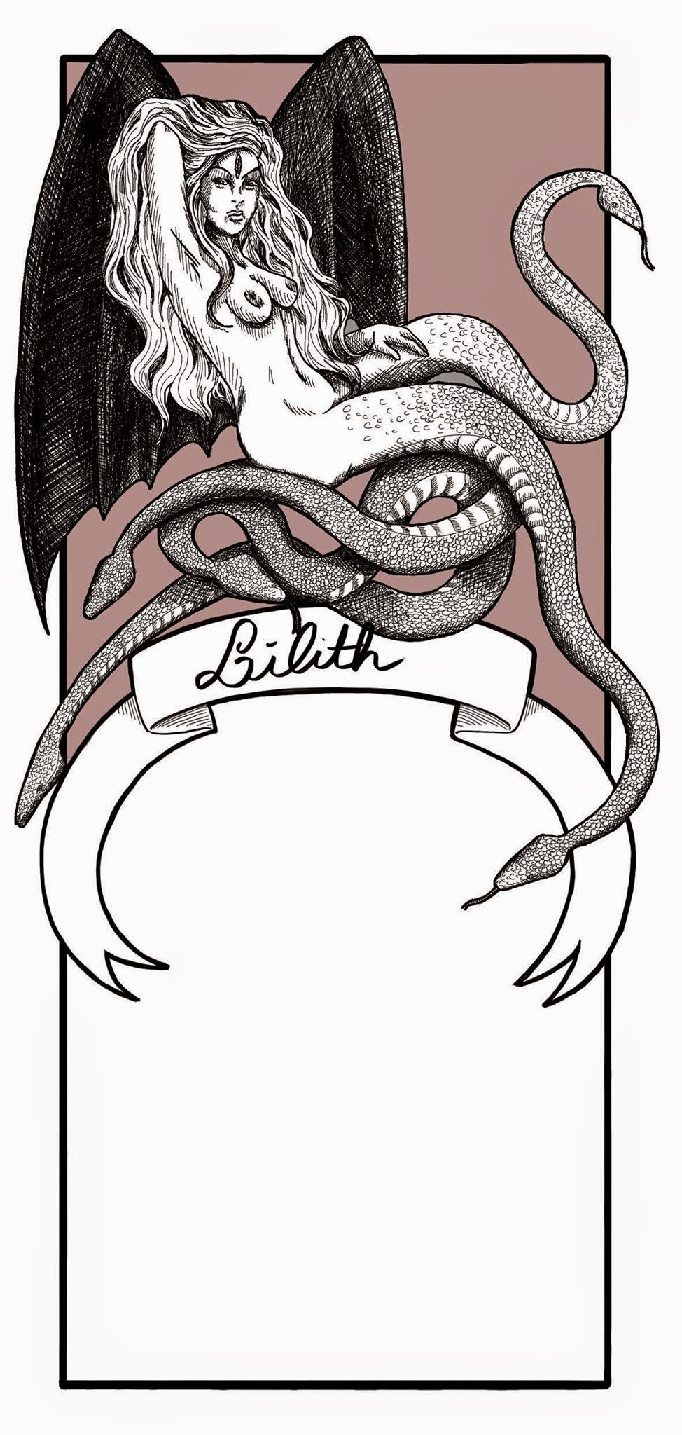 Illustration d'édition "Mauvais genre" Lilith