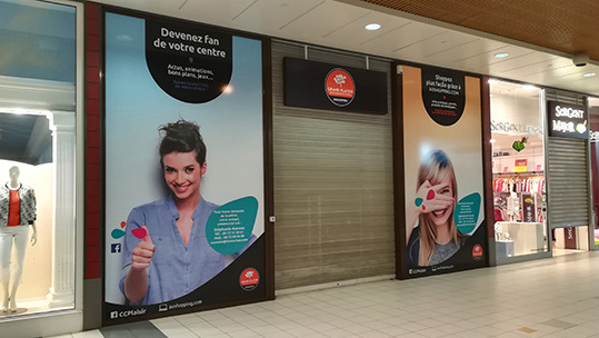 Auchan - Habillage en attente de la mise en place de la nouvelle Boutique