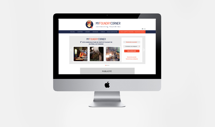 Identité visuelle et webdesign - MY FOUNDRY CORNER