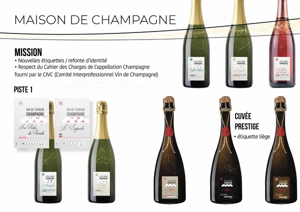 Refonte identité Maison de Champagne