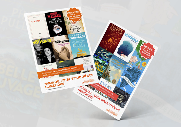 Flyers promotionnels Médiathèque de Garches