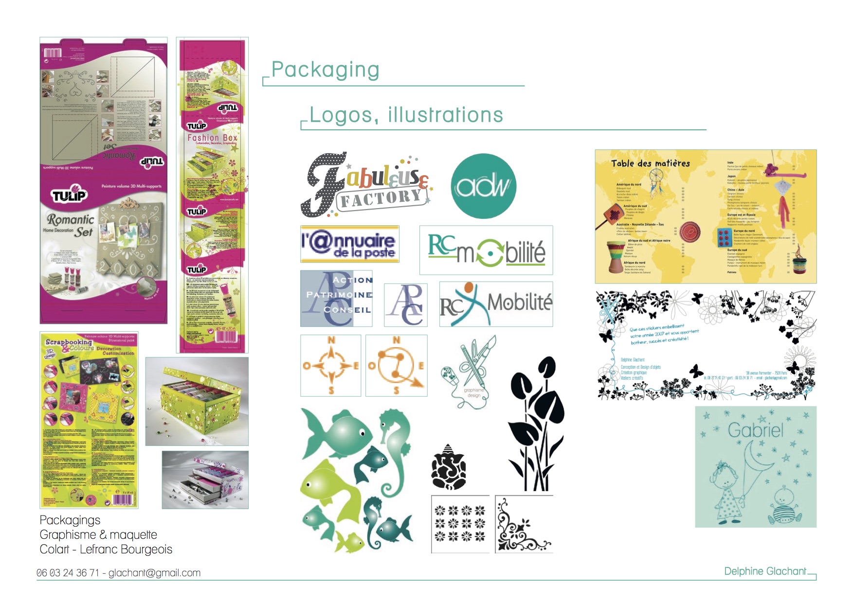 packaging, logos, illustrations...