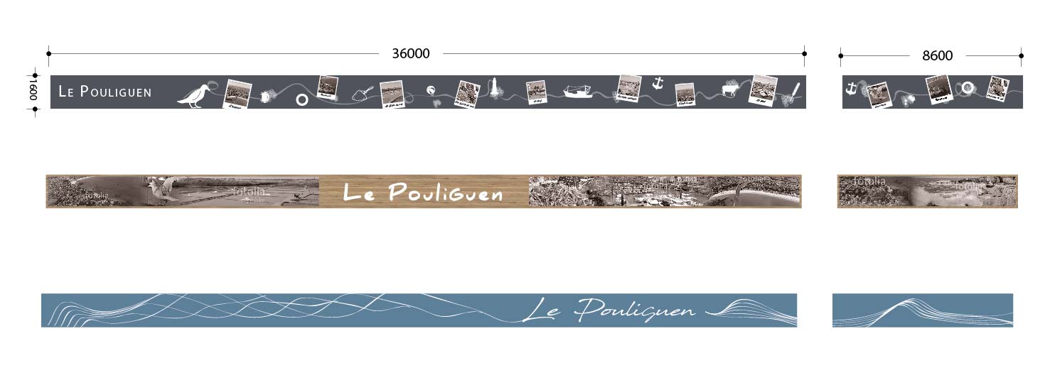 Bandeau décoratif pour un magasin