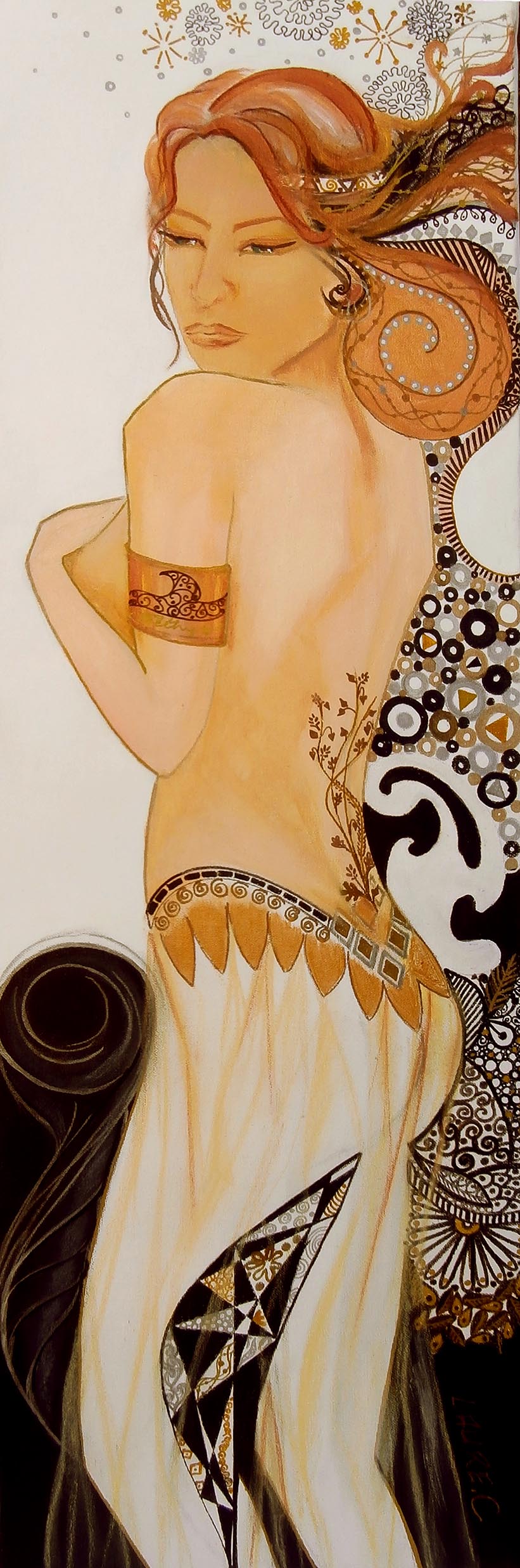 Commande Création picturale /Deesse de la Mer Thetys