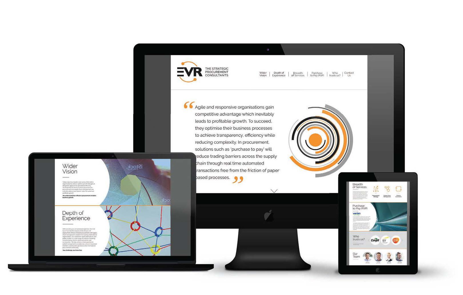 Design de site internet  / EVR / Ux design