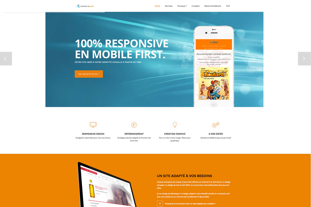 Création du site "L'Artisan du web"