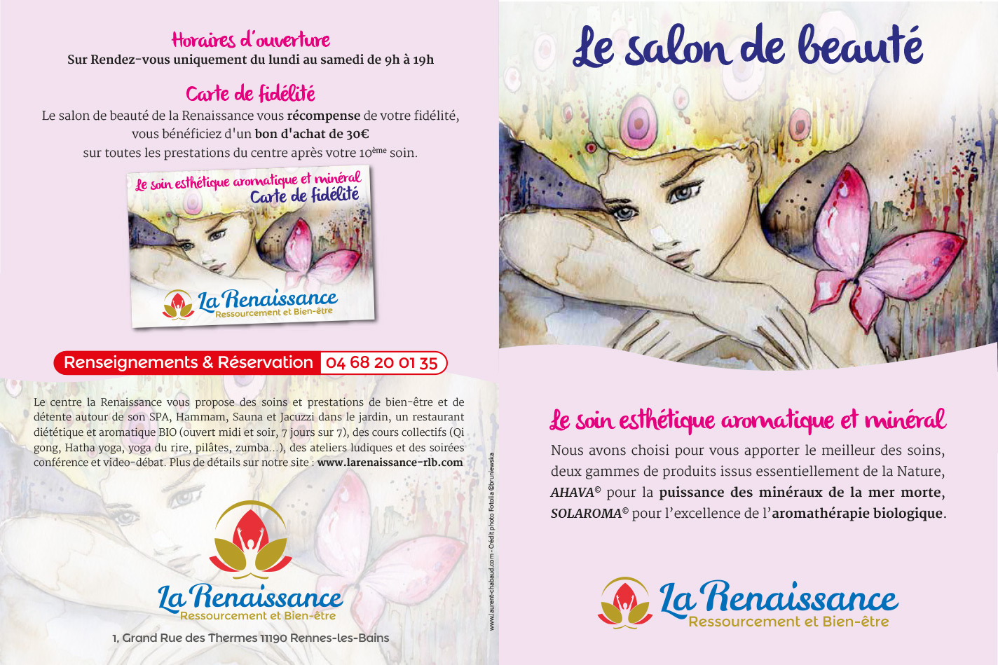 Dépliant Esthétique Centre La Renaissance