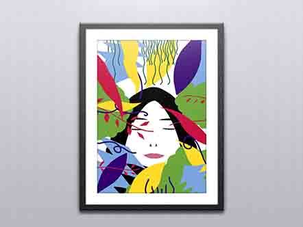 Affiche colorée